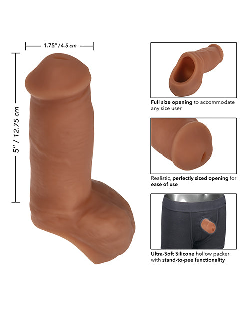 Packer Gear 5&quot; Ultra Soft Silicone STP - Brown