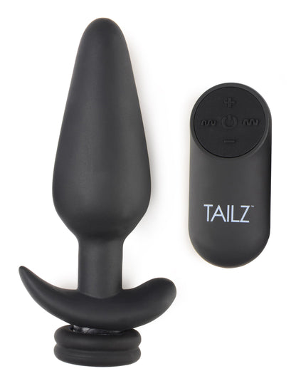 Large Vibrating Anal Plug With Interchangeable Bunny Tail