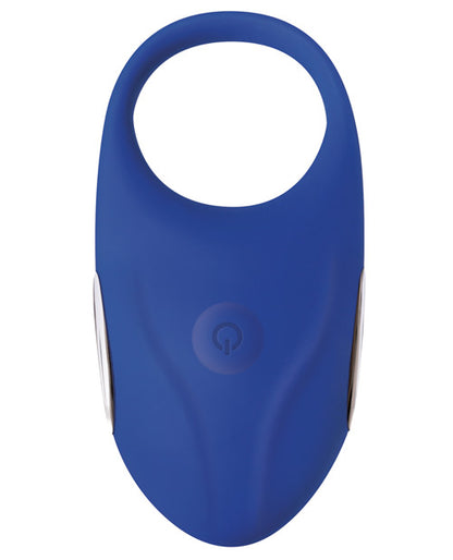 Adam &amp; Eve Rechargeable Couples Penis Ring - Blue