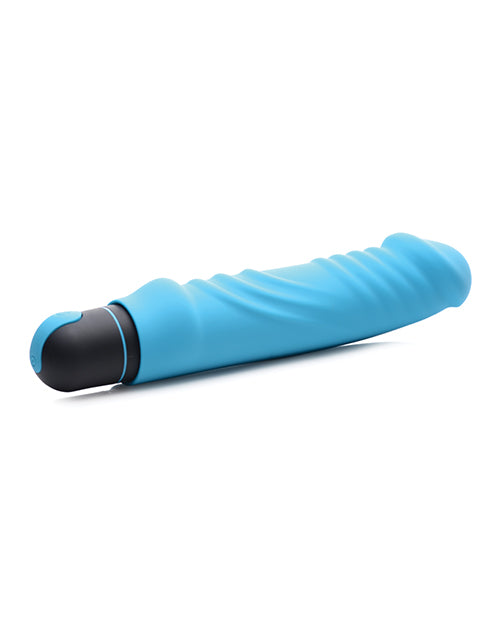 Bang! XL Bullet &amp; Ribbed Silicone Sleeve - Blue