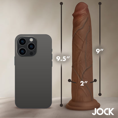 Real Skin Silicone Dildo - 9.5&quot;