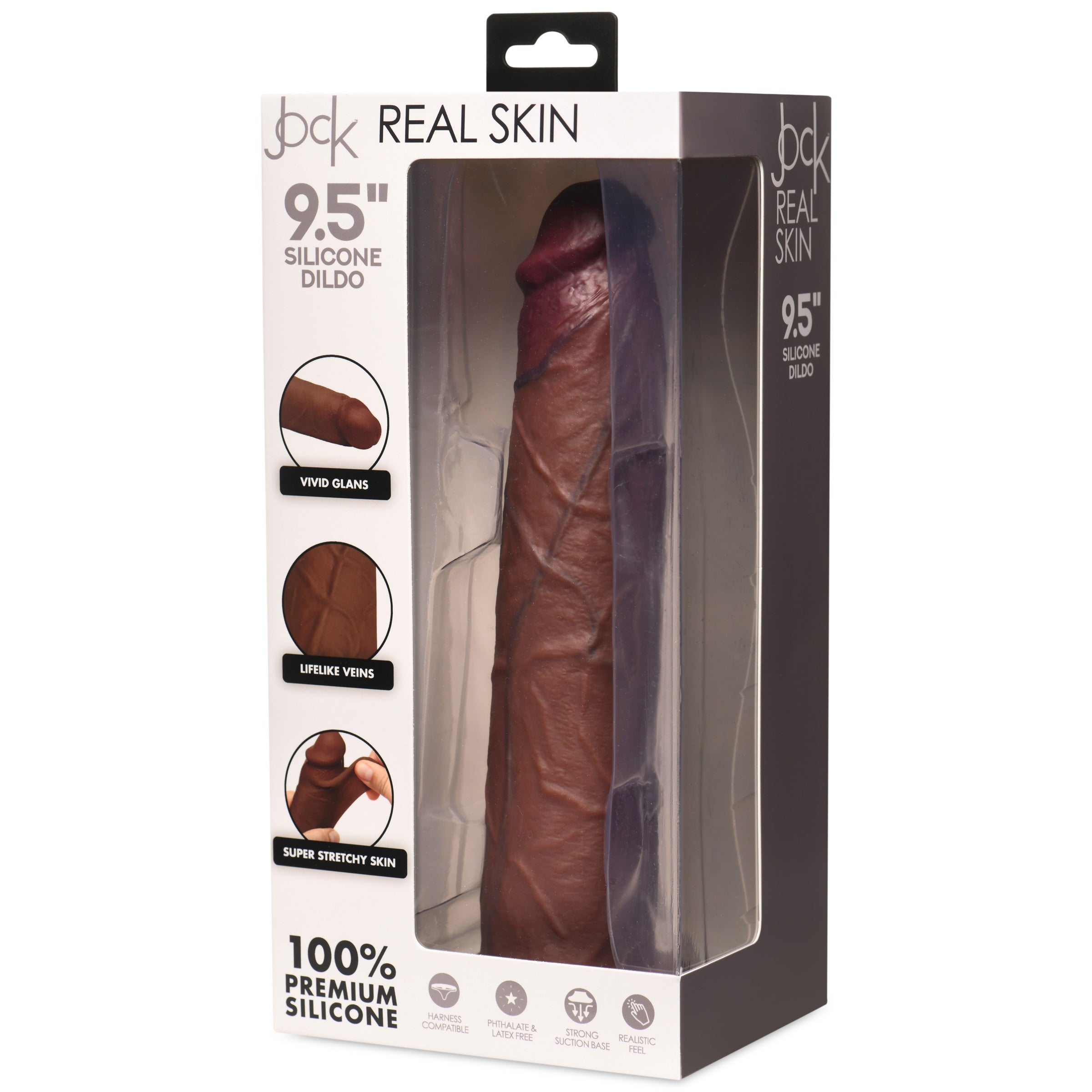 Real Skin Silicone Dildo - 9.5&quot;