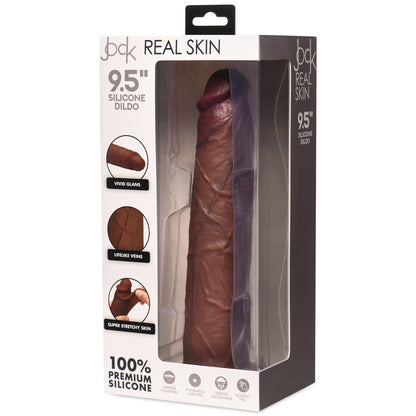 Real Skin Silicone Dildo - 9.5&quot;