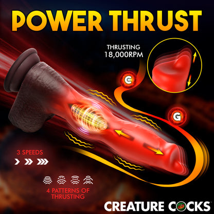 Ramming Hound Thrusting &amp; Vibrating Silicone Dildo