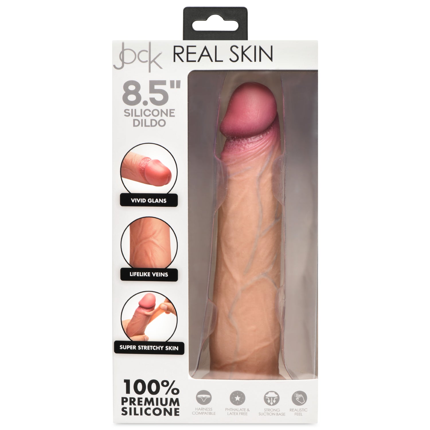 Real Skin Silicone Dildo - 8.5&quot;