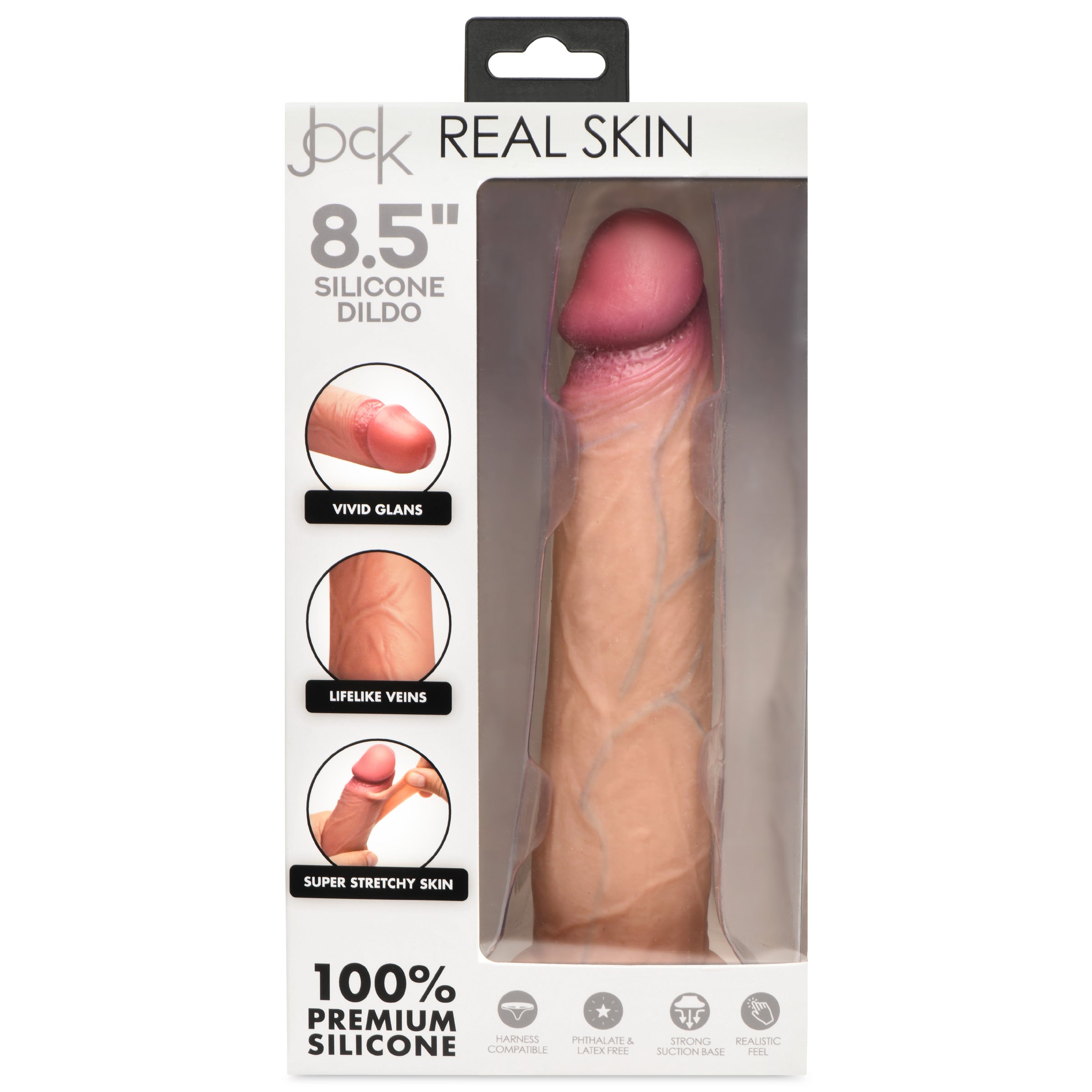Real Skin Silicone Dildo - 8.5&quot;