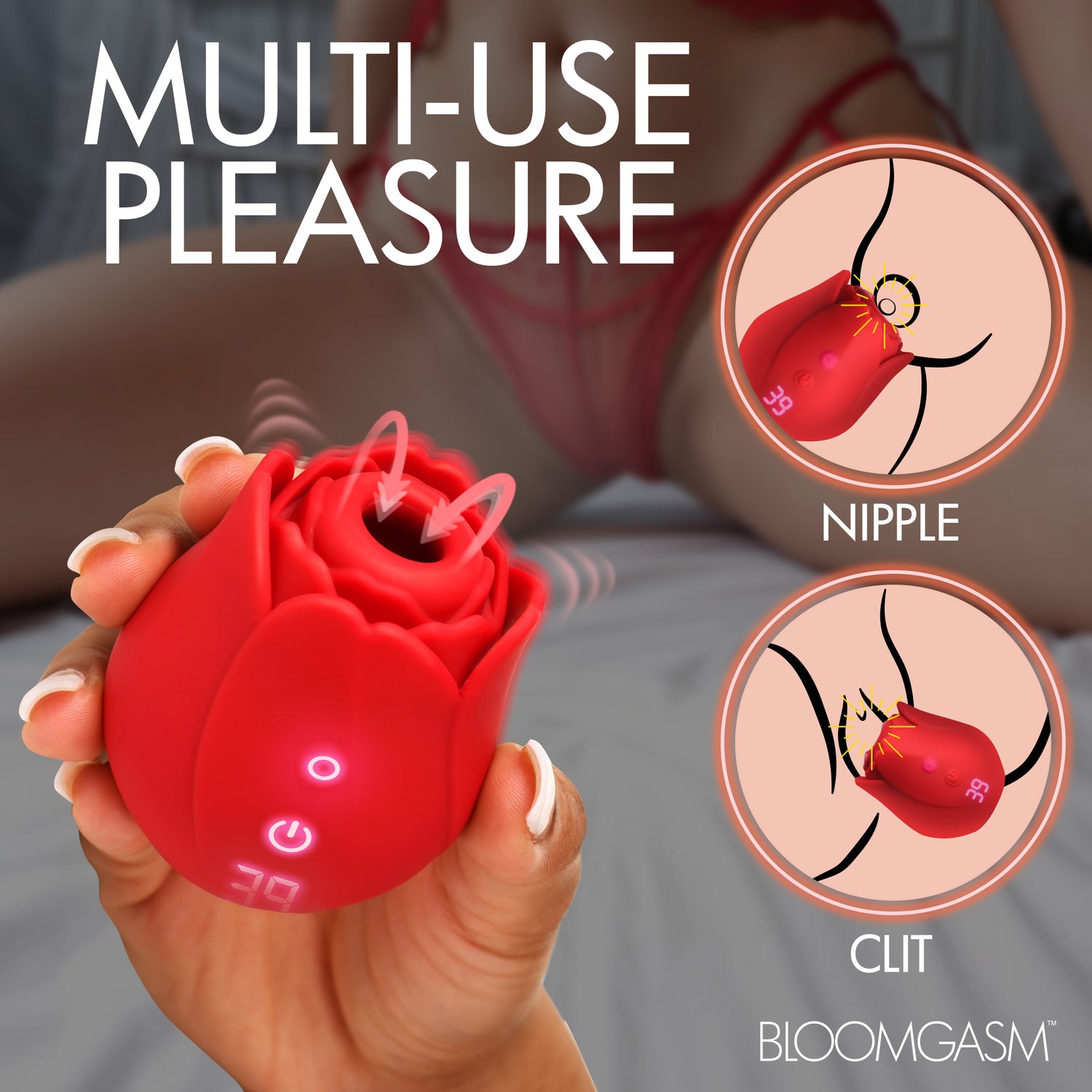 Cyber Rose Sucking &amp; Vibrating Digital Clitoral Stimulator