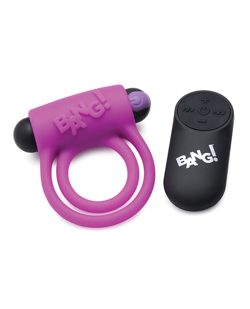 Bang! Vibrating Cock Ring &amp; Bullet W/remote Control