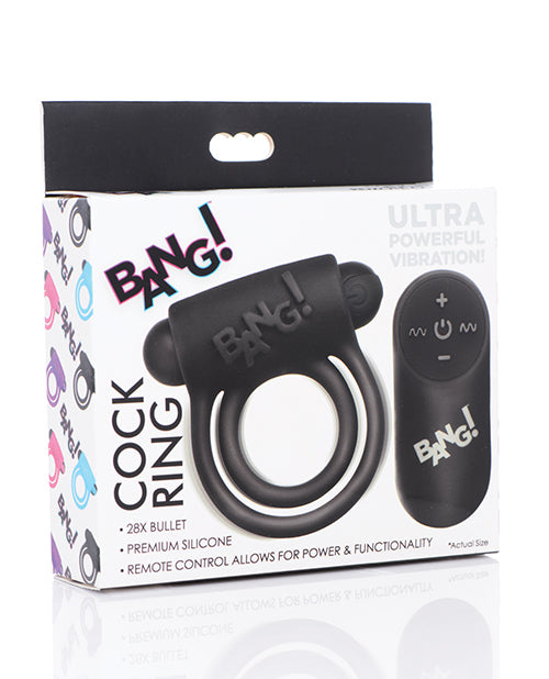Bang! Vibrating Cock Ring &amp; Bullet W/remote Control