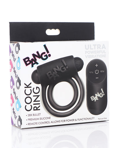 Bang! Vibrating Cock Ring &amp; Bullet W/remote Control