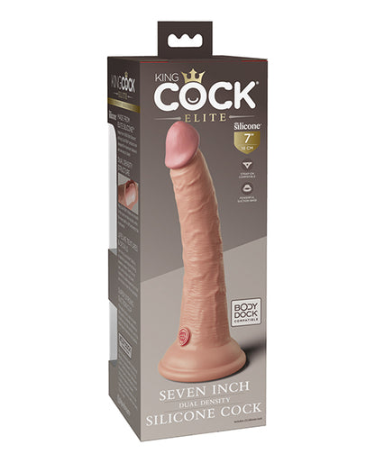 King Cock Elite 7&quot; Dual Density Silicone Cock