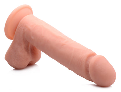 Big Shot Vibrating Remote Control Silicone Dildo With Balls