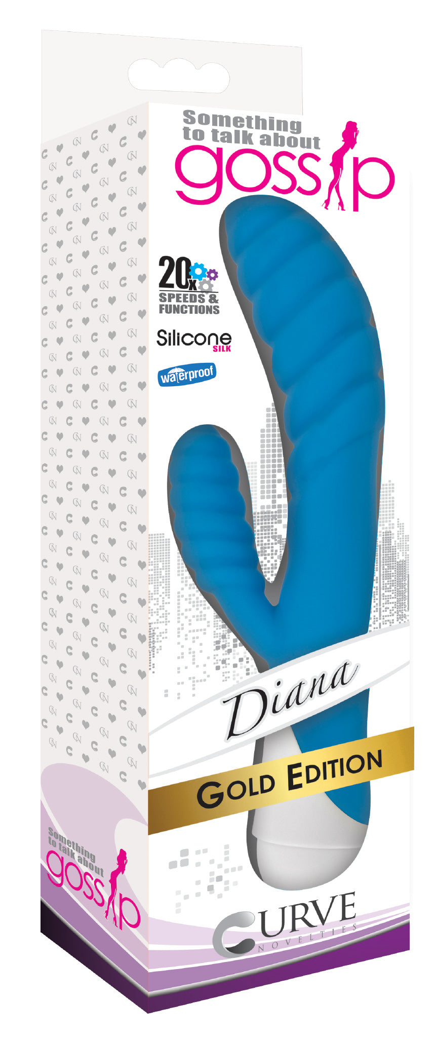 Diana 20x Rippled Silicone Rabbit Vibe