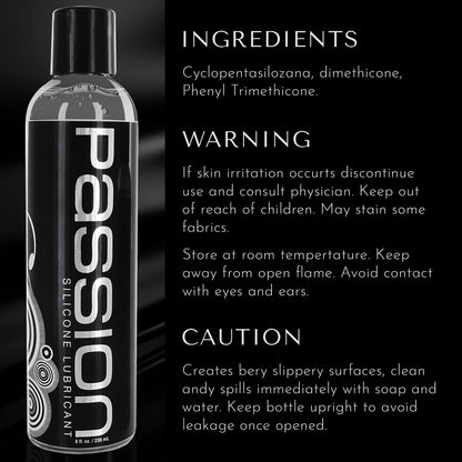 Passion Premium Silicone Lubricant - Oz