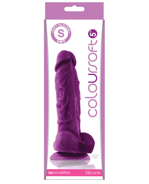 &quot;Coloursoft 5&quot;&quot; Silicone Soft Dildo&quot;