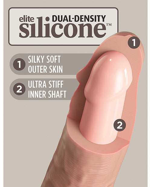 King Cock Elite 8&quot; Dual Density Silicone Cock