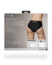 Shots Ouch Vibrating Strap On Hipster - Black
