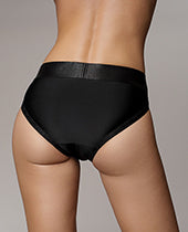 Shots Ouch Vibrating Strap On Hipster - Black