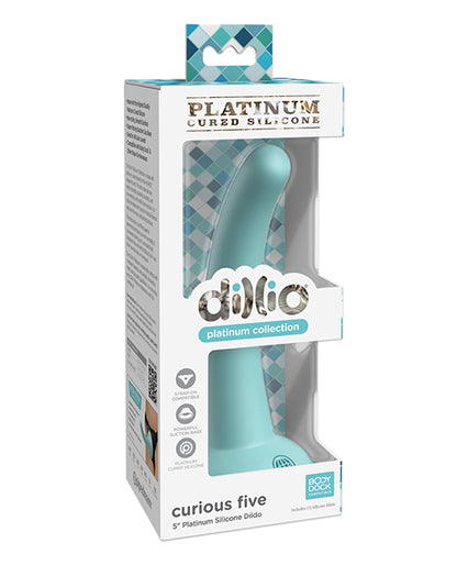 Dillio Platinum 5&quot; Curious Five Silicone Dildo