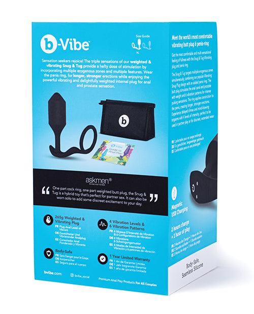 B-vibe Vibrating Snug &amp; Tug - Black