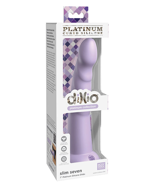 Dillio Platinum 7&quot; Slim Seven Silicone Dildo