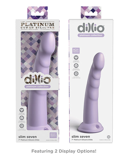 Dillio Platinum 7&quot; Slim Seven Silicone Dildo