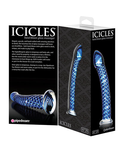 Icicles No.Hand Blown Glass - Clear W/ridges