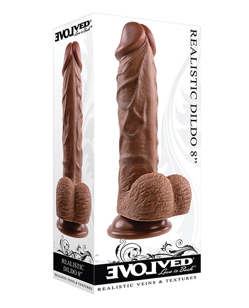 Evolved 8&quot; Realistic Dildo W/balls