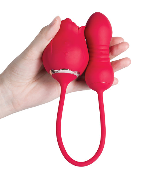 Fiona Plus Rose Clit Licking Stimulator &amp; Thrusting Egg