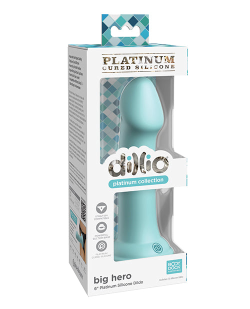 Dillio Platinum 6&quot; Big Hero Silicone Dildo