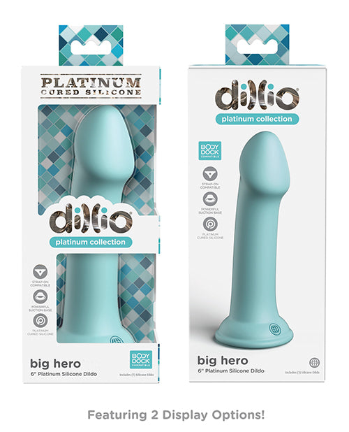 Dillio Platinum 6&quot; Big Hero Silicone Dildo