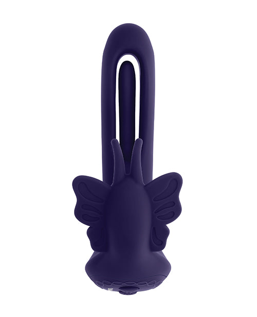 Evolved Lord of the Wings Flapping &amp; Vibrating Stimulator - Purple
