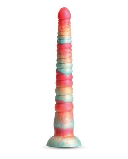 Colours Stacked 12&quot; Dildo - Red/Gold
