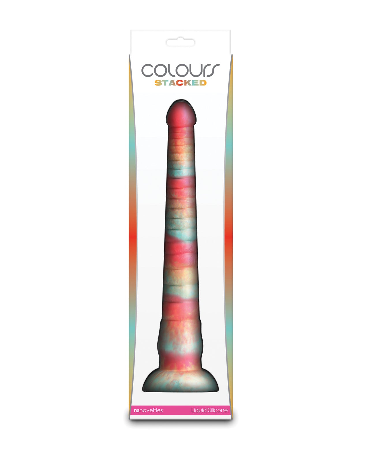 Colours Stacked 12&quot; Dildo - Red/Gold