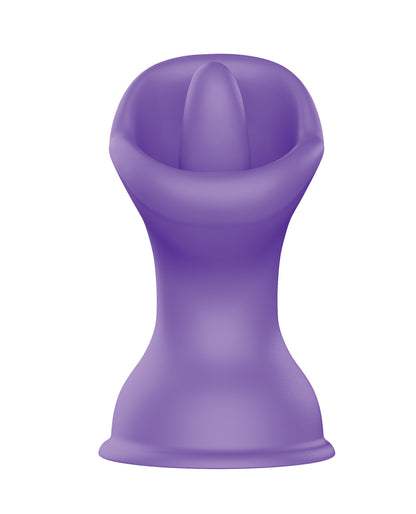 Luv Inc. Mouth &amp; Tougue Suction Cup Vibrator - Purple