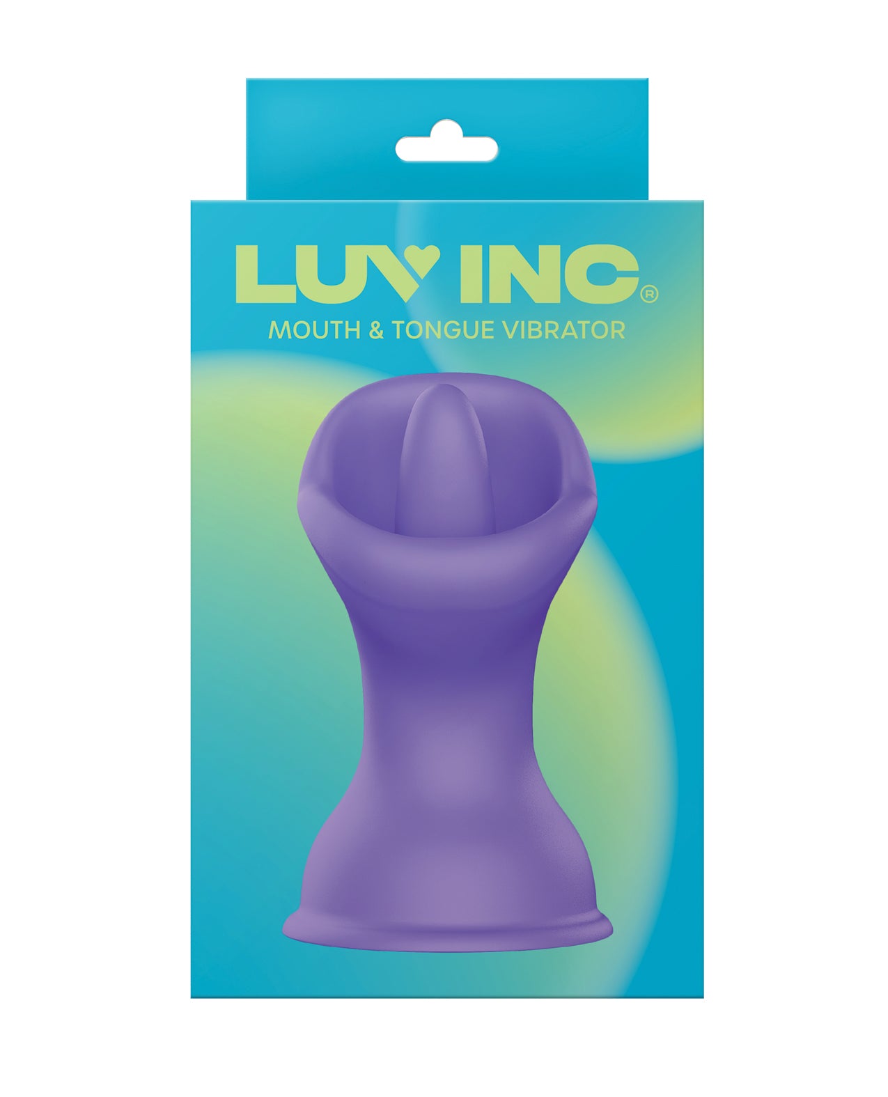 Luv Inc. Mouth &amp; Tougue Suction Cup Vibrator - Purple