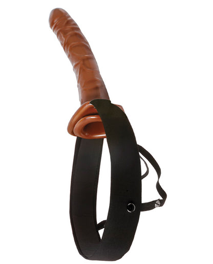 Fetish Fantasy Series 10&quot; Chocolate Dream Hollow Strap On