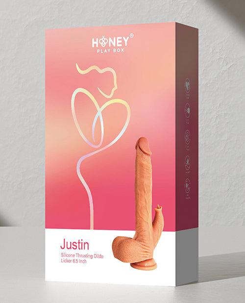 Justin 6.5&quot; Silicone Thrusting Dildo Licker