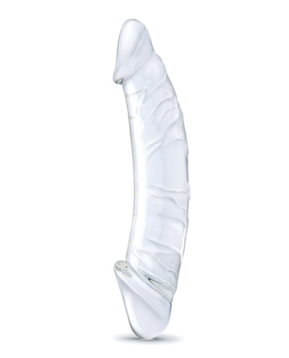 Glas 10.5&quot; Realistic Girthy Glass Double Dong - Clear