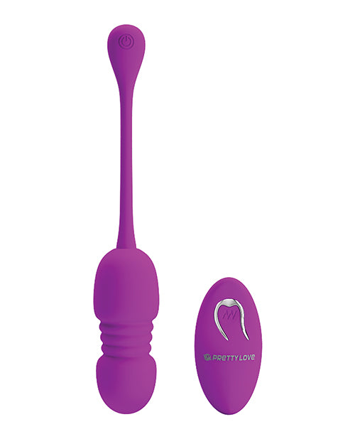 Pretty Love Callieri Remote Thrusting &amp; Vibrating Egg - Fuchsia