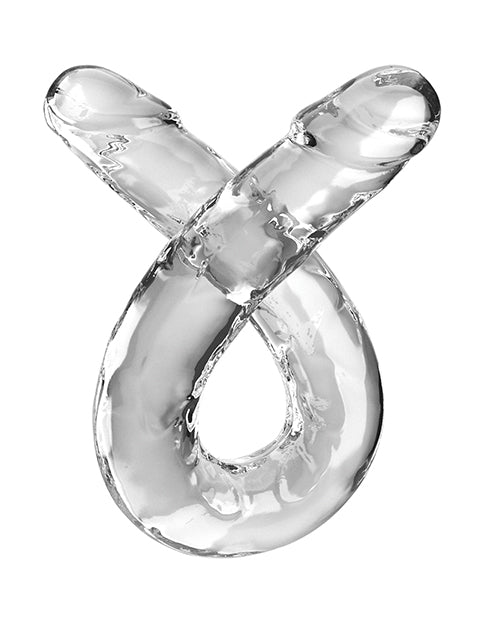 King Cock Clear 18&quot; Double Dildo - Clear