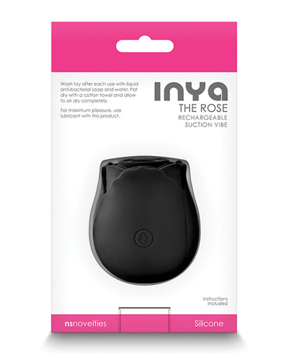 INYA The Rose Rechargeable Suction Vibe - Black