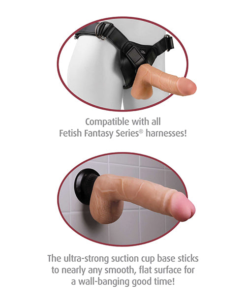 Real Feel Deluxe No. 6  8.5&quot; Vibe Waterproof - Flesh