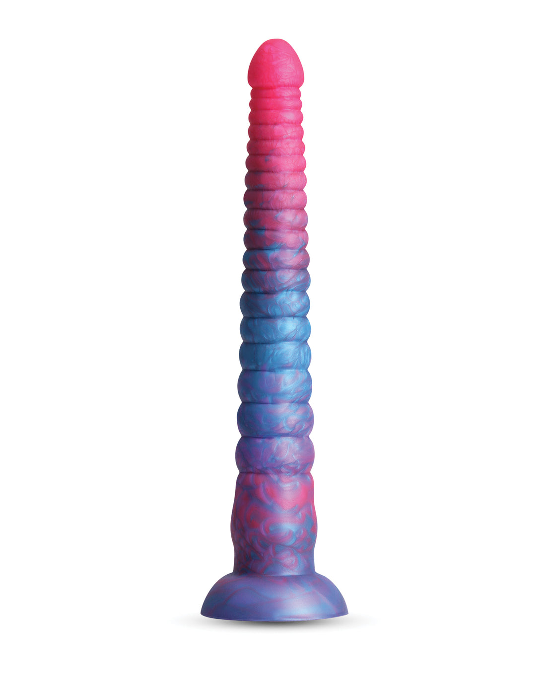 Colours Stacked 12&quot; Dildo - Pink/Blue