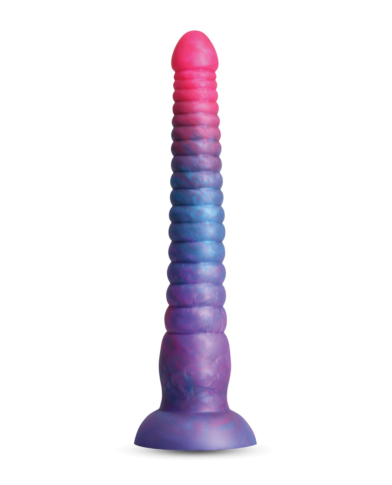 Colours Stacked 9&quot; Dildo - Pink/Blue