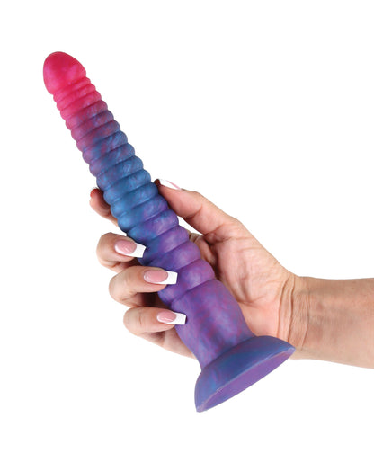 Colours Stacked 9&quot; Dildo - Pink/Blue