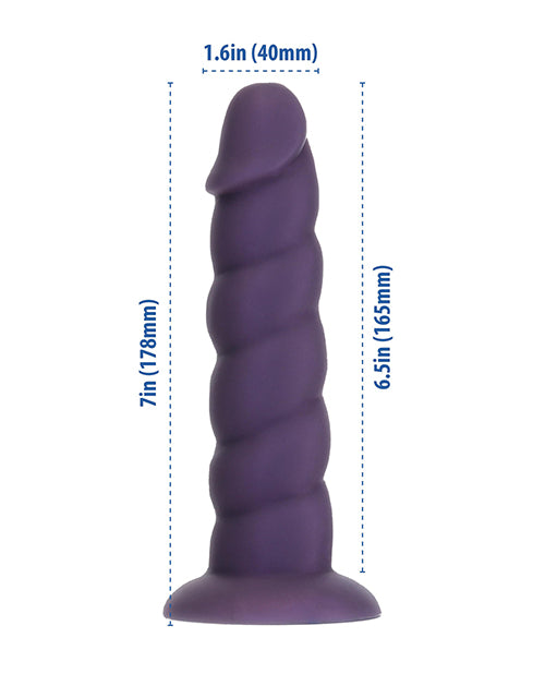Fantasy Addiction 7&quot; Unicorn Dildo - Purple