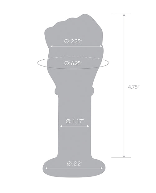 Glas 5&quot; Fist Butt Plug