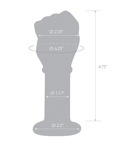 Glas 5&quot; Fist Butt Plug