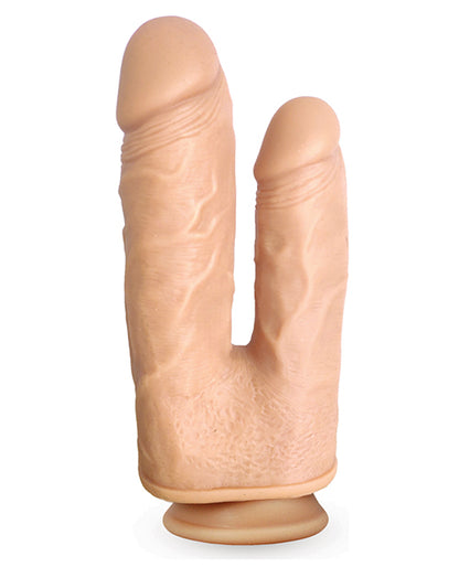 Skinsations Duplexx Vibrating &amp; Rotating Double Dildo - Flesh